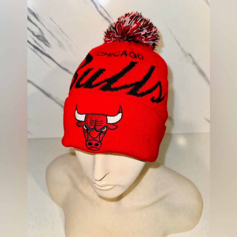 Vintage Style Chicago Bulls Knit Beanie Hat